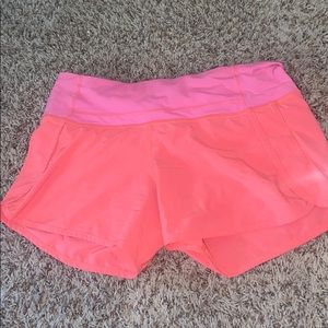 PINK LULULEMON SHORTS MUST GO